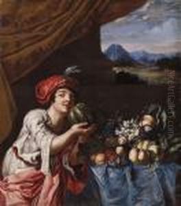 Schiavo Turco E Trionfo Di Frutta In Unloggiato Schiavo Turco E Trionfo Di Frutta In Unloggiato