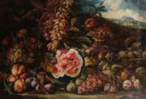 Still Life Of Fruit by Abraham Brueghel