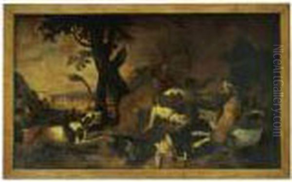 A Lion Hunt - view 1