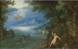 Perseus And Andromeda by Jan The Elder Brueghel