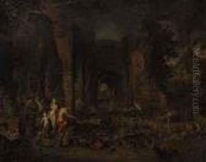 An Allegory Of Fire by Jan The Elder Brueghel