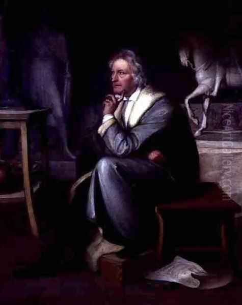 Bertel Thorvaldsen 1770-1844 in his Studio in Rome - view 1