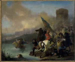 Battle Scene by Jan von Huchtenburgh