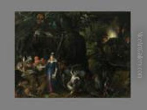Versuchung Des Heiligen Antonius by Jan The Elder Brueghel
