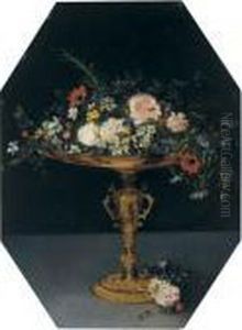 Still Life With Flowers In A Gilt Tazza
