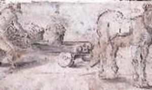 La Recolte by Jan The Elder Brueghel