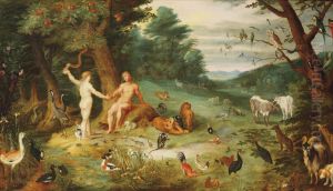 A Paradise Landscape With The Fall Of Man