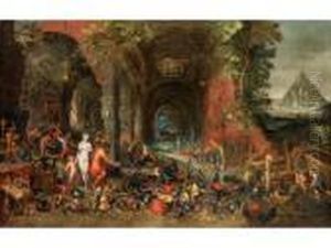 Venus Und Amor In Der Schmiede Des Vulkan