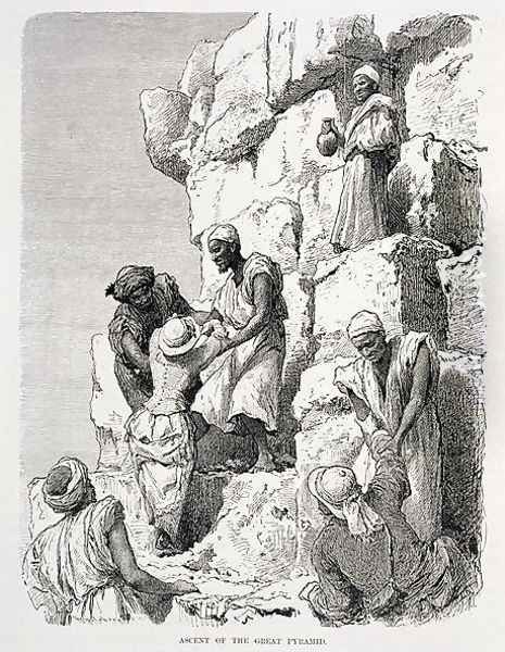 Ascent of the Great Pyramid - view 1