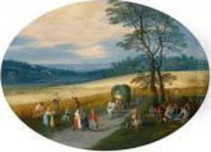 Sommerlandschaft Mitkornernte Sommerlandschaft Mitkornernte