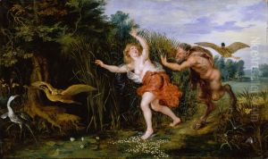 Pan And Syrinx by Jan Brueghel the Younger