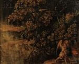 Jacob Wrestling The Angel by Jan Brueghel the Younger