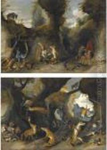 A Pair Of Allegories Derived From The
Reinaertcyclus
Orfables Of Reynard The Fox by Jan Brueghel the Younger