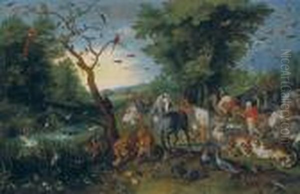 The Entry Of The Animals Into Noah's Ark by Jan Brueghel the Younger