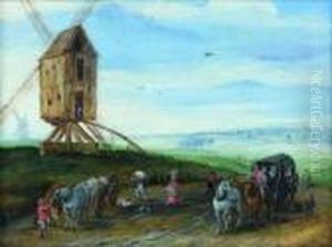 Paysage Au Moulin by Jan Brueghel the Younger