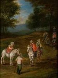 Ii Paysage Aux Cavaliers by Jan Brueghel the Younger