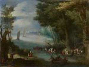 Le Passage Du Gue by Jan Brueghel the Younger