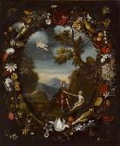 Errettung Der Andromeda Durch Perseus Im Blumenkranz
