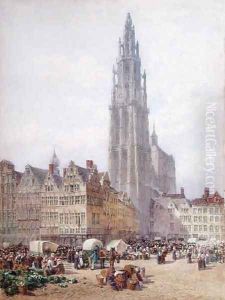 Grande Place Antwerp by Samuel John Hodson