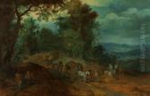 Waldlandschaft Mit Reisenden by Jan Brueghel the Younger