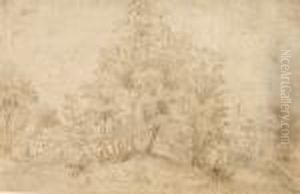Dorfansicht Mit Baumen by Jan Brueghel the Younger