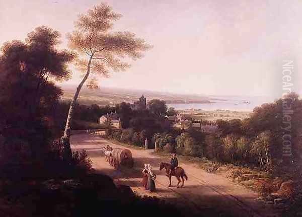 Landscape with peasants near Naples - view 1