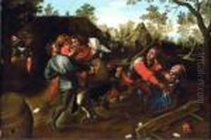 La Rixe Des Paysans by Jan Brueghel the Younger