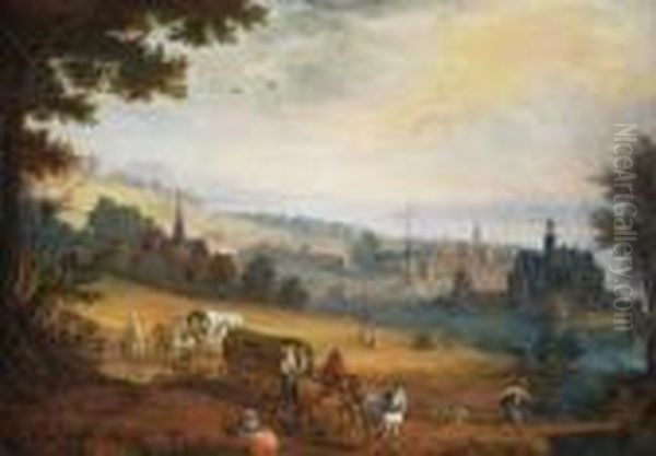 Flusslandschaft Mit Figurenstaffage
Und Architekturdarstellungen - view 1