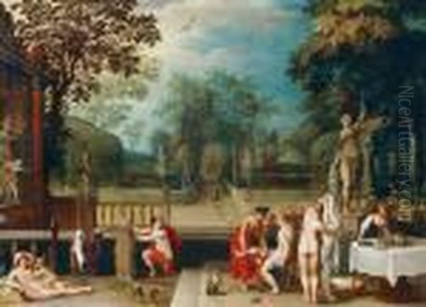 Venus, Amor, Diana Und Deren Nymphen Beim Bade - view 1