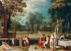 Venus, Amor, Diana Und Deren Nymphen Beim Bade by Jan Brueghel the Younger