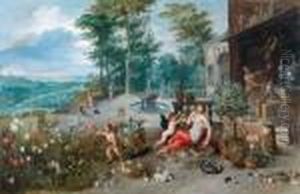 Allegoria Dell""""olfatto by Jan Brueghel the Younger