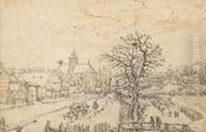 Pres D'un Village L'hiver