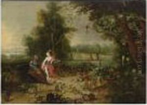 Vertumnus And Pomona by Jan Brueghel the Younger
