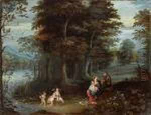 Paesaggio Con Il Riposo Durante La Fuga In Egitto by Jan Brueghel the Younger