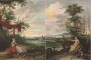An Allegory Of Peace; And An Allegory Of War by Jan Brueghel the Younger