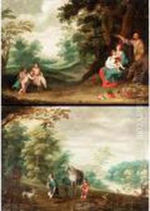 Landscape With Saint Hubert by Jan Brueghel the Younger