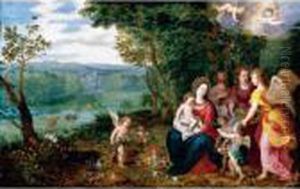 Landscape With The Rest On The Flight Into Egypt by Jan Brueghel the Younger