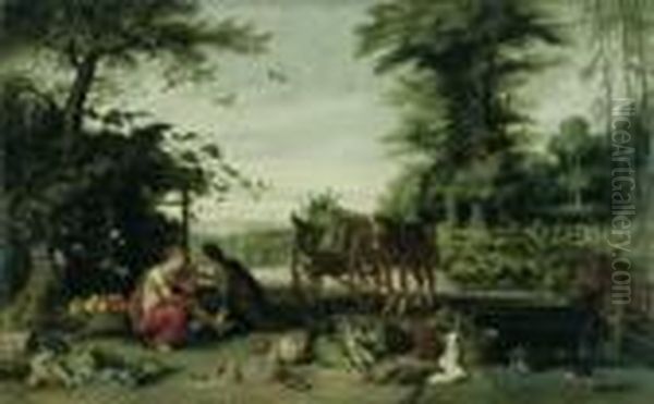 Vertumnus Und Pomona (nach Ovid, Met., 14, 623ff.). - view 1