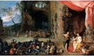 Venus In The Forge Of Vulcan by Jan Brueghel the Younger