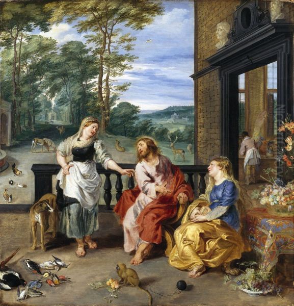 Christ In The House Of Martha And Mary - view 1