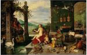The Sense Of Hearing by Jan Brueghel the Younger
