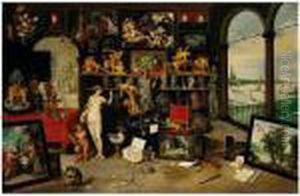 The Sense Of Sight And Touch by Jan Brueghel the Younger
