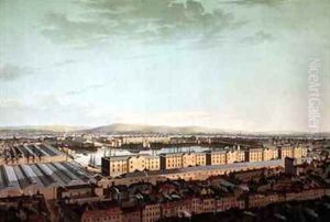 A View of the London Dock from St Georges in the East by Henry Haseler