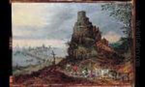 Paysage De Cotes Avec Le Retour Des Pecheurs. by Jan Brueghel the Younger