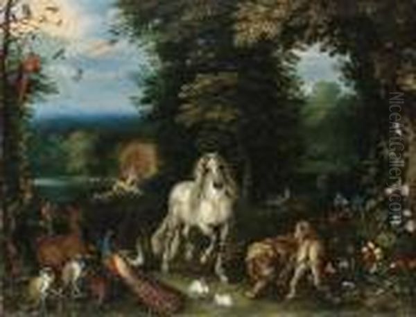Animals And Birds In The Garden Of Eden, The Creation Of Evebeyond - view 1