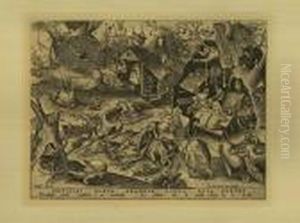 Die Sieben Todsunden by Pieter The Elder Brueghel