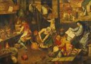 Der Alchemist by Pieter The Elder Brueghel