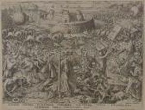 The Last Judgement; Fortitude; And The Fall Of The Magician Hermogenes by Pieter The Elder Brueghel