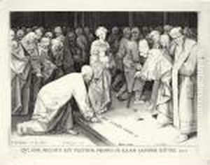 Christ And The Adulteress by Pieter The Elder Brueghel