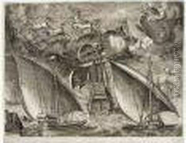 Two Galleys And A Man Of War (holl.106; L.49) - view 1